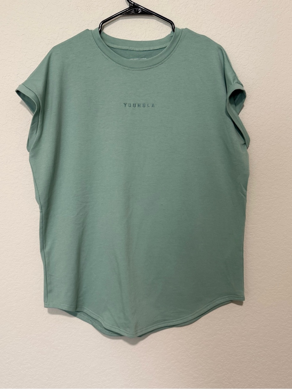 YoungLA Men's Muscle Tee in Sage Green